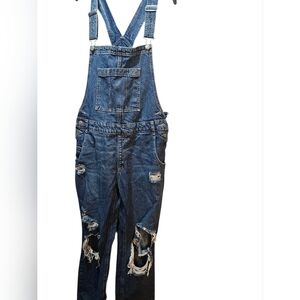 Y2k Arizona Jean Company Blue Distressed Overalls